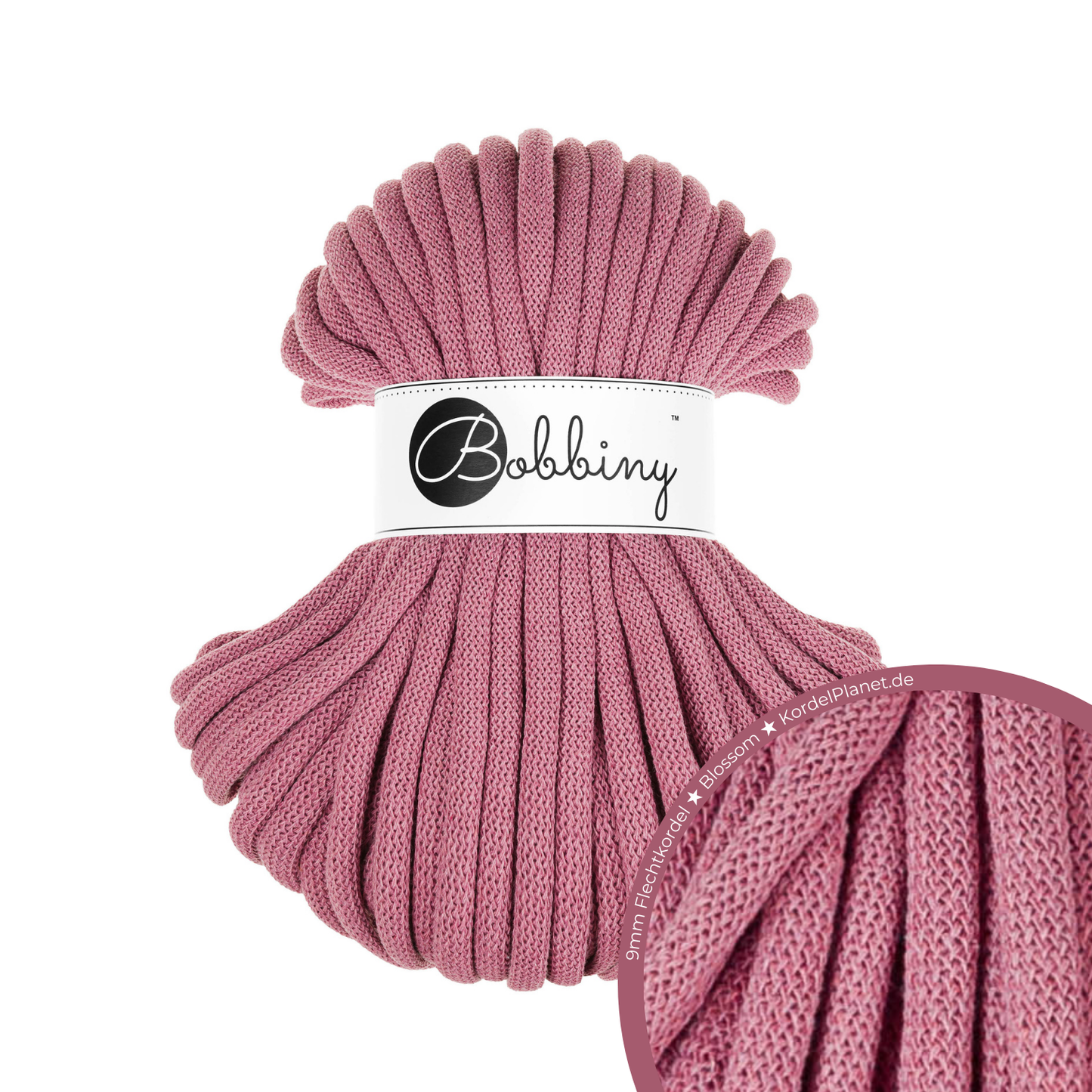 30 Meter - Bobbiny Flechtkordeln Blossom Ø 9 mm