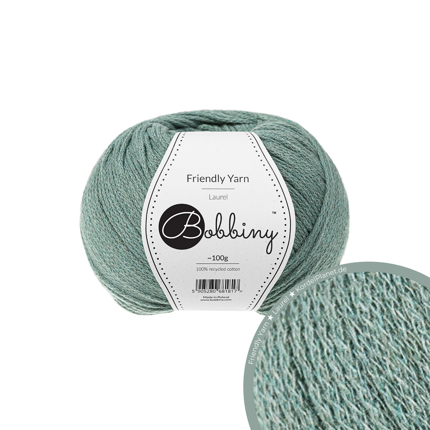 Bobbiny Garn "Friendly Yarn" - Laurel - 200m (100g)