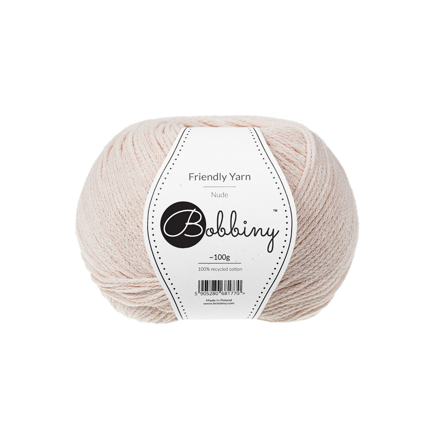 Bobbiny Garn "Friendly Yarn" - Nude - 200m (100g)