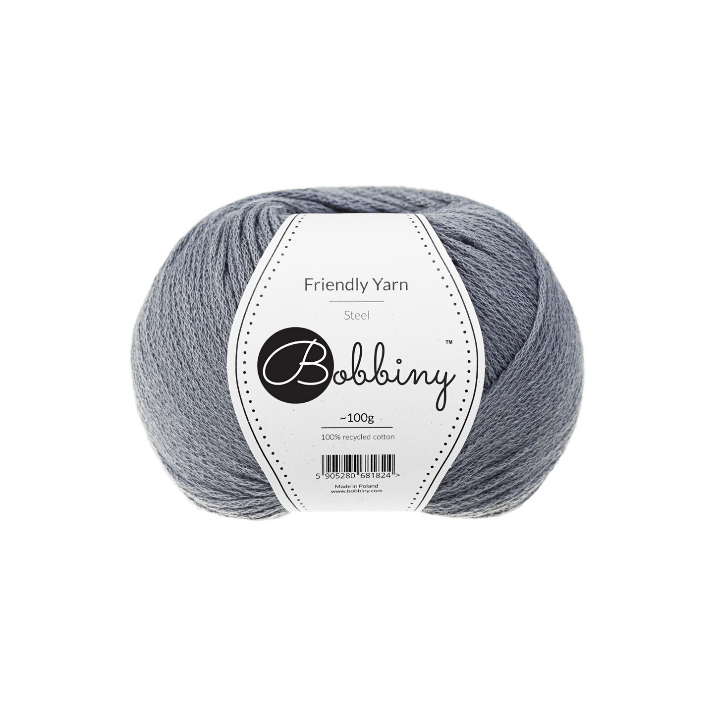Bobbiny Garn "Friendly Yarn" - Steel - 200m (100g)