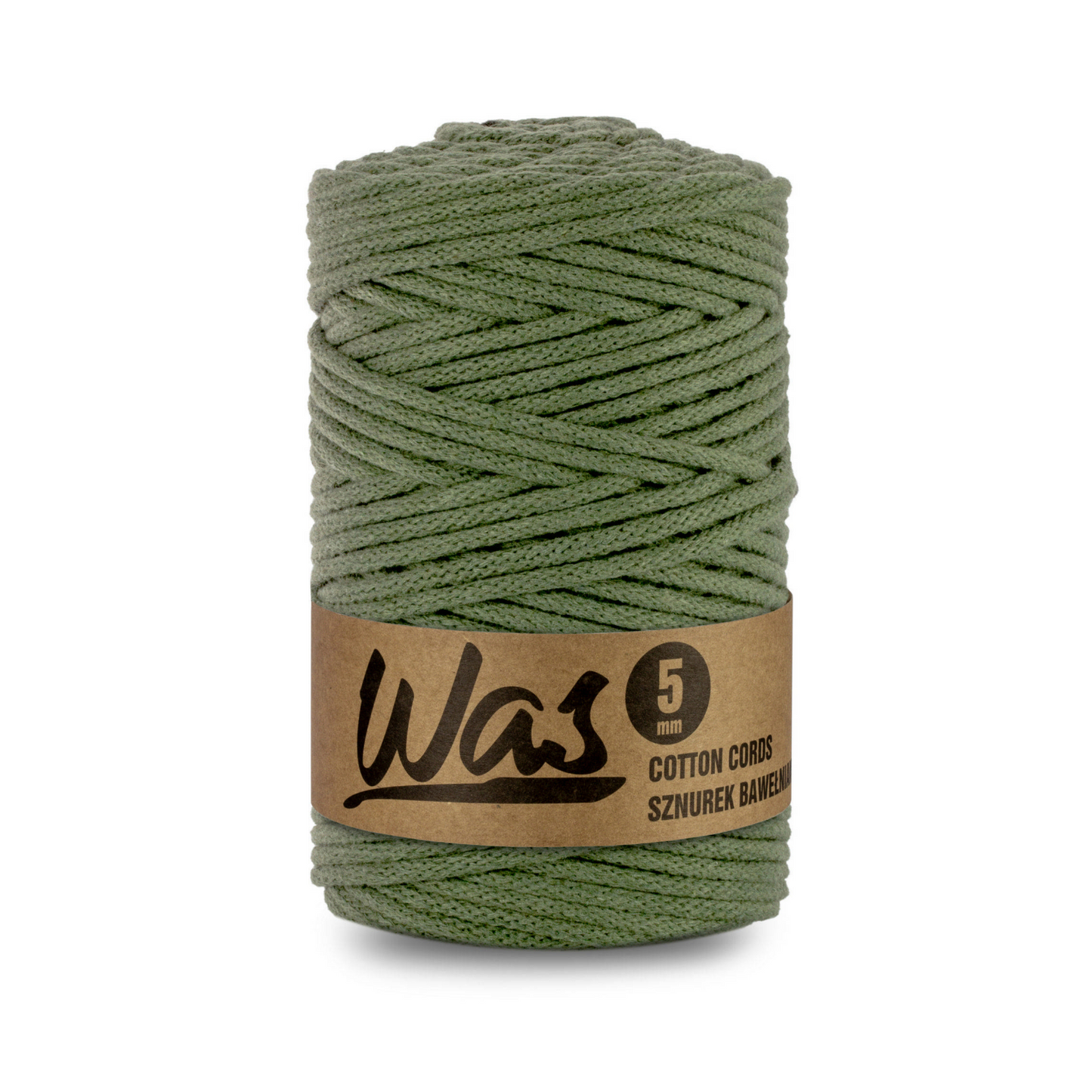 WAS Flechtkordel Khaki (250) Ø 5 mm