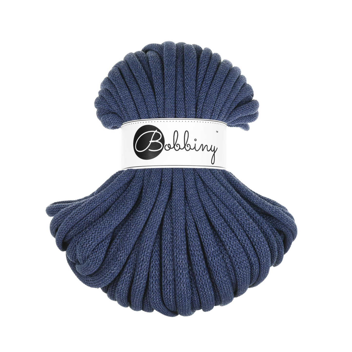 30 Meter - Bobbiny Flechtkordeln Jeans Ø 9 mm