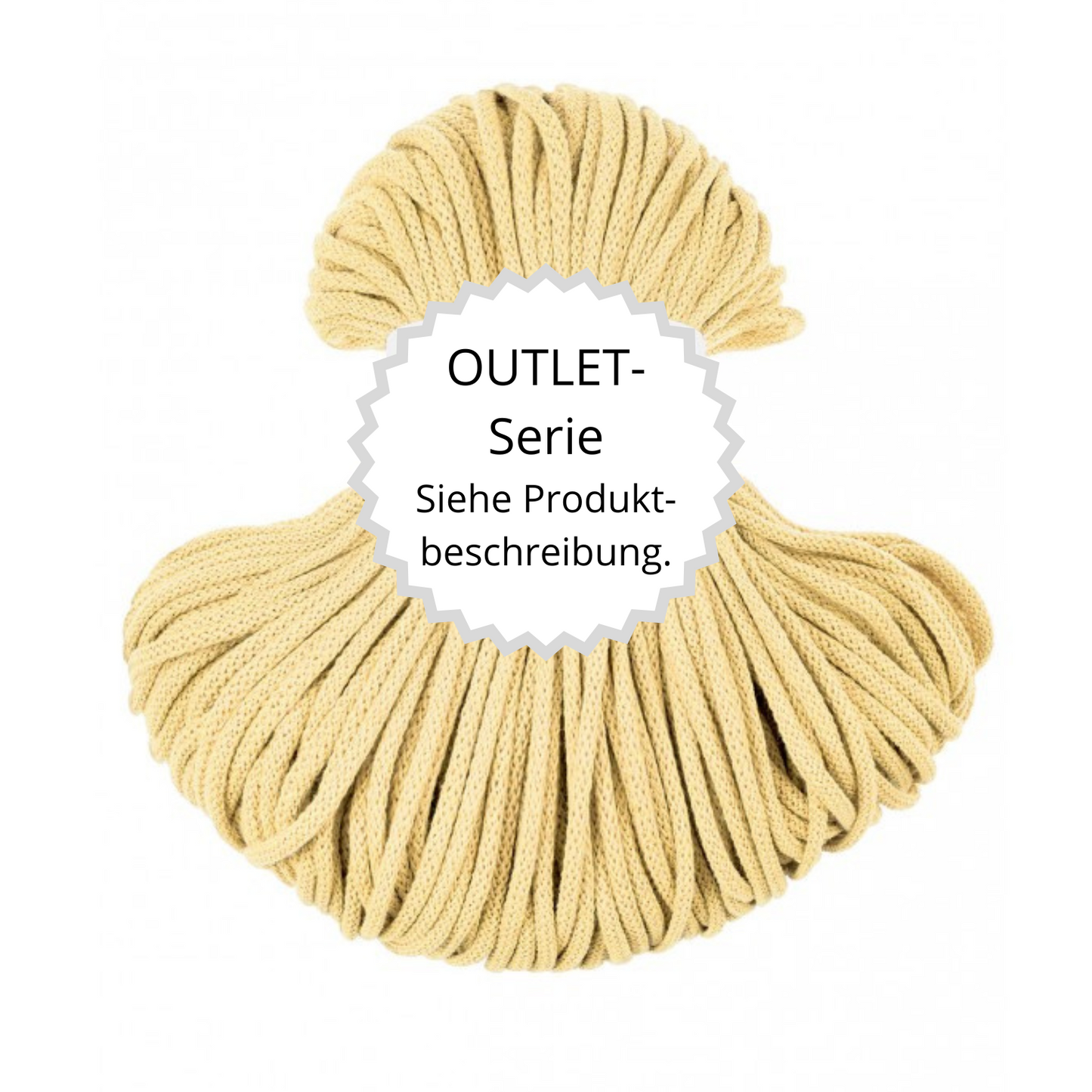 OUTLET Flechtkordel Straw Ø 5 mm