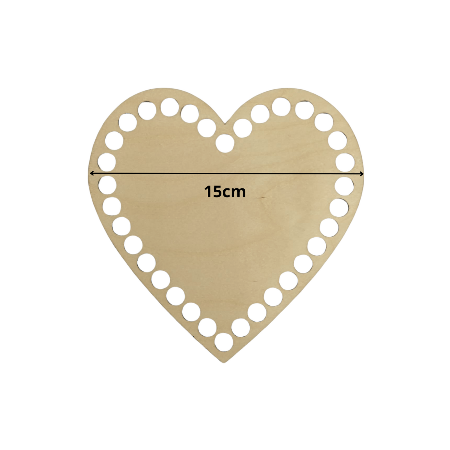 Korbboden für Häkelkörbchen herz Ø 15 cm