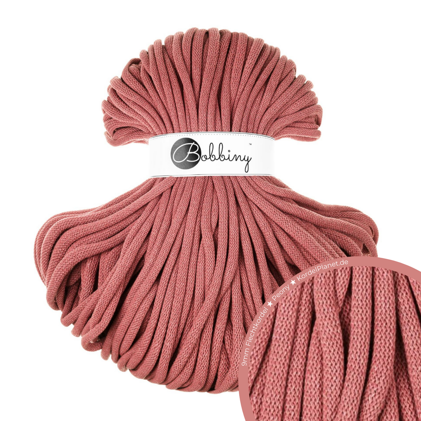 Bobbiny Flechtkordel Peony Ø 9 mm