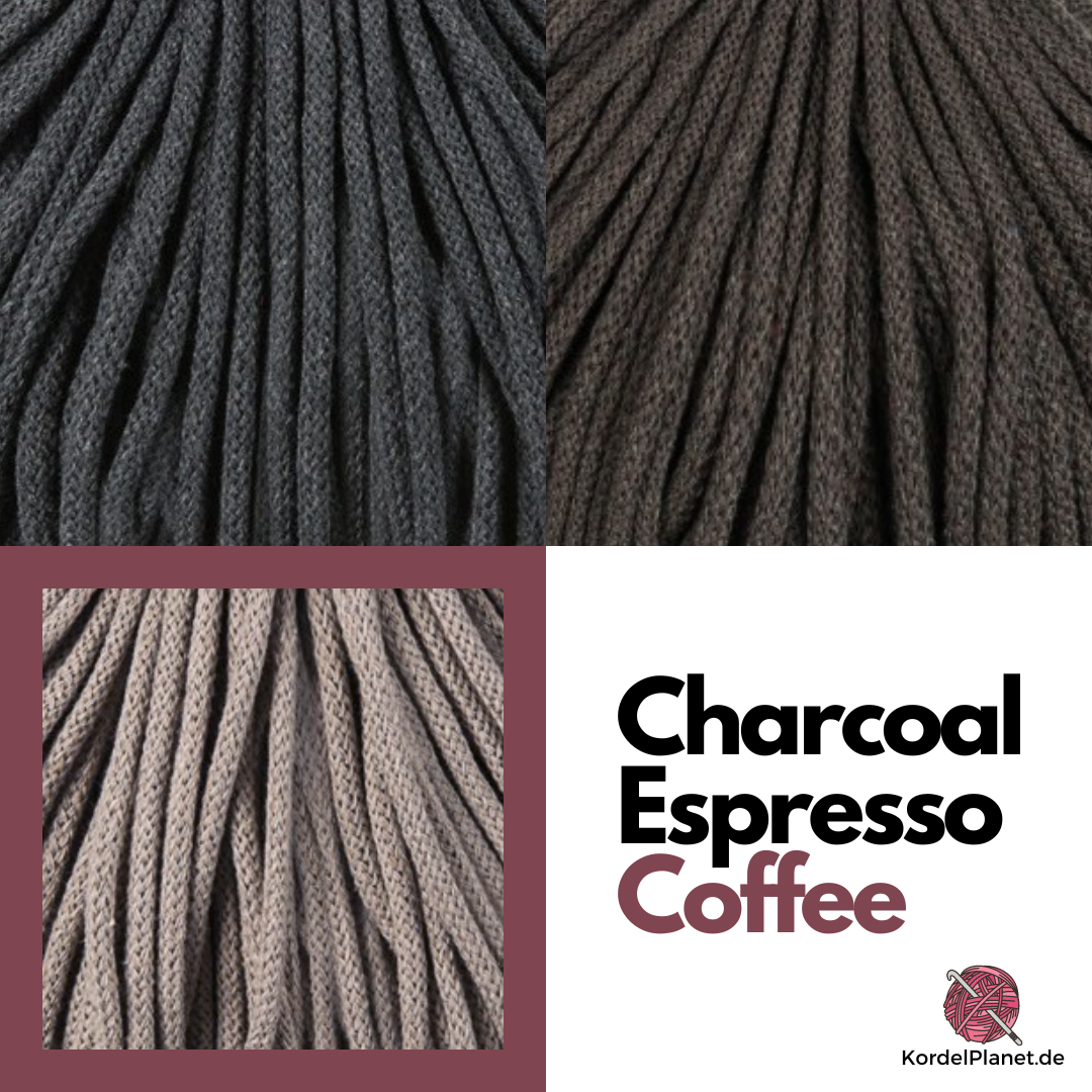 Bobbiny Flechtkordel Espresso Ø 9 mm