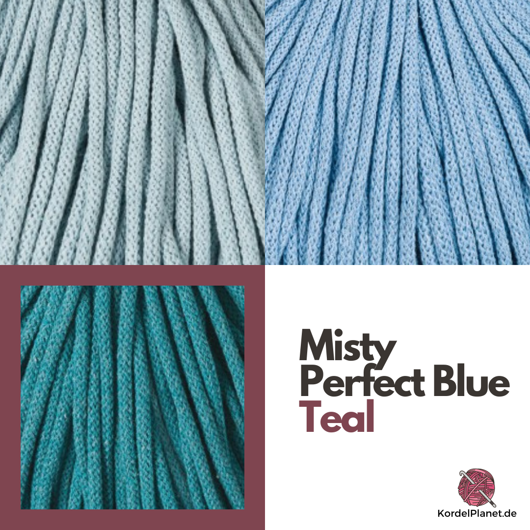 Bobbiny Flechtkordel Perfect Blue Ø 3 mm