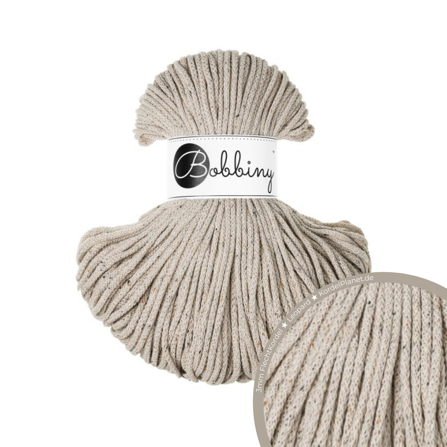 Bobbiny Flechtkordel Leopard Ø 3 mm
