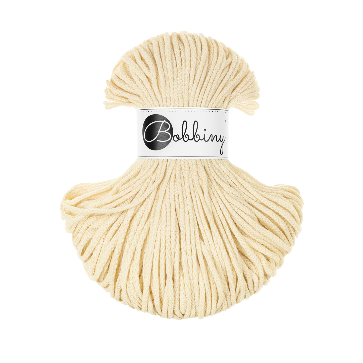 Bobbiny Flechtkordel Butter Yellow Ø 3 mm