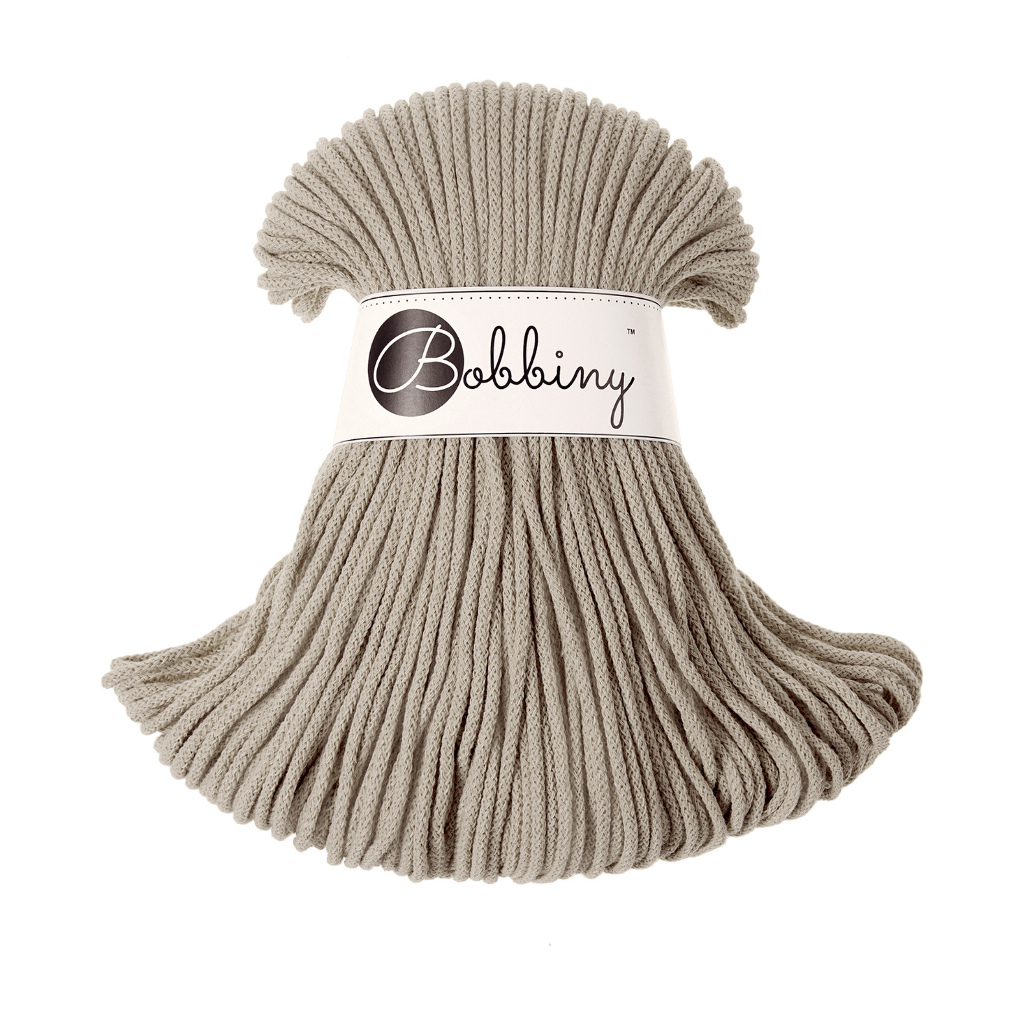 Bobbiny Flechtkordel Beige Ø 3 mm