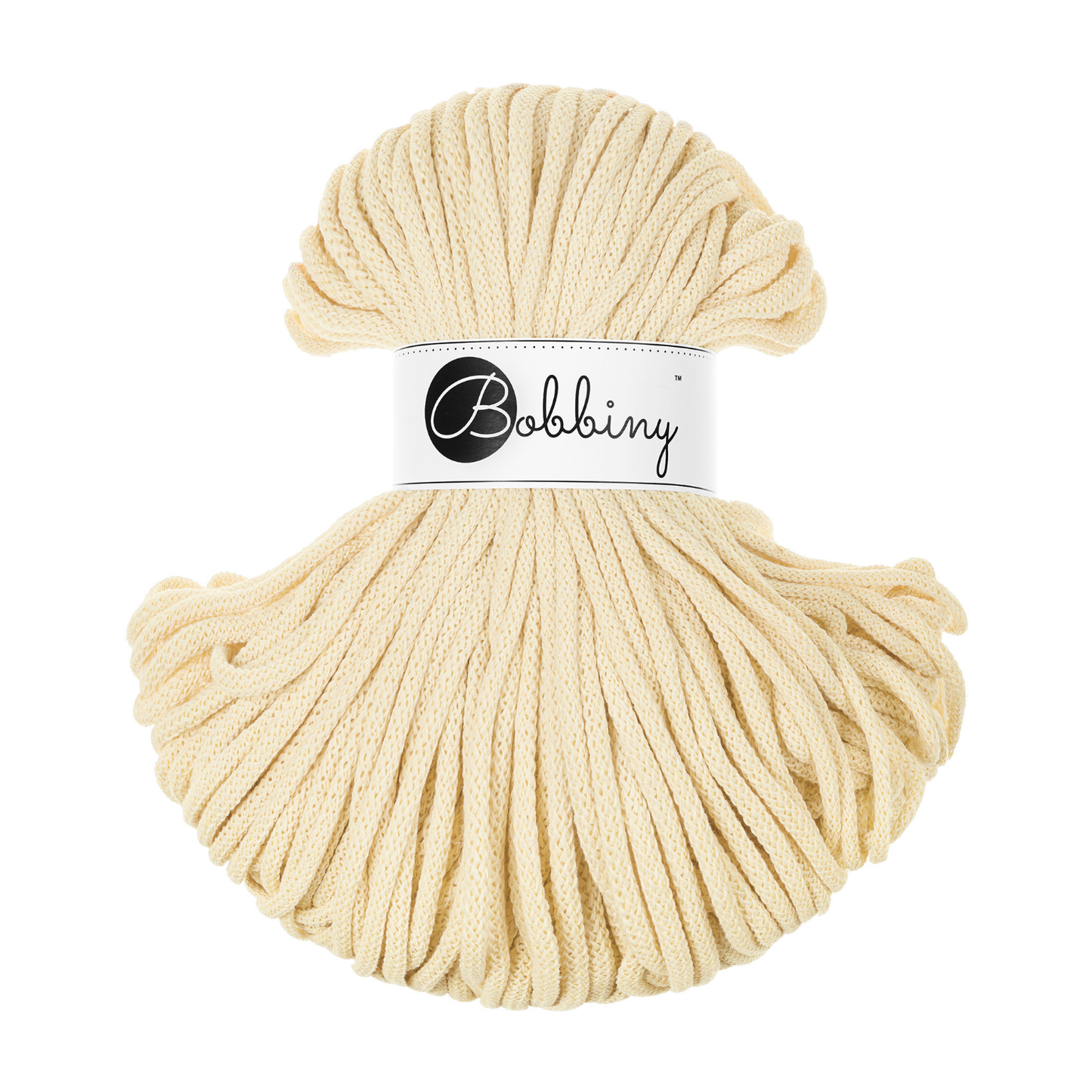 Bobbiny Flechtkordel Butter Yellow Ø 5 mm