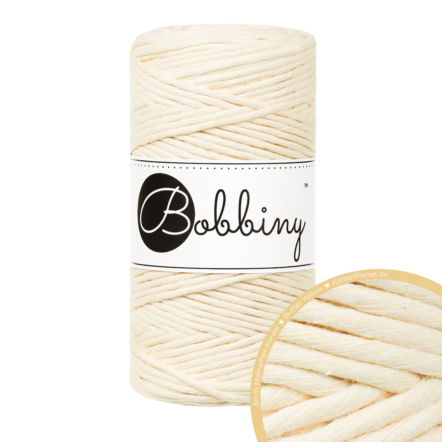 Bobbiny Makramee-Kordeln Ø 3 mm 100m