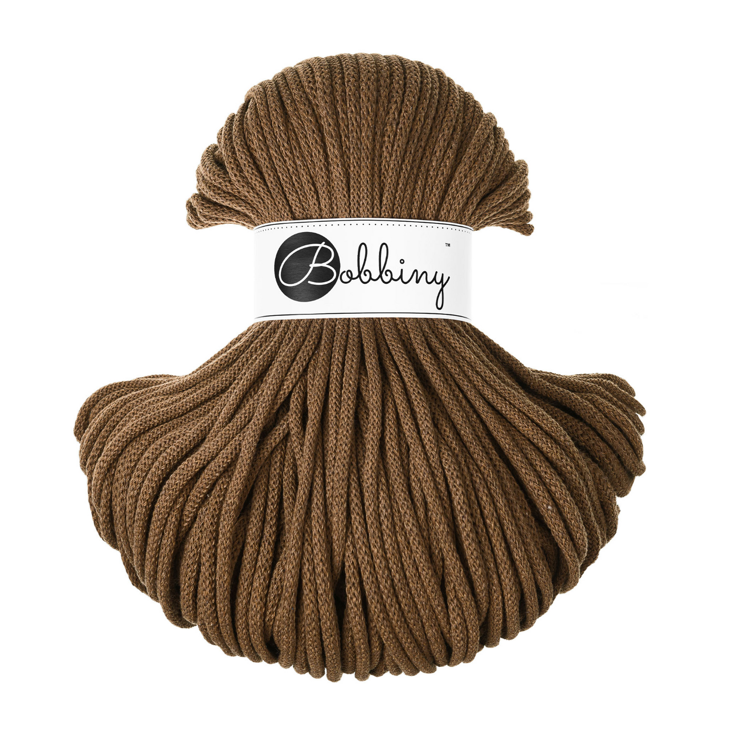 Bobbiny Flechtkordel Nut Brown Ø 5 mm
