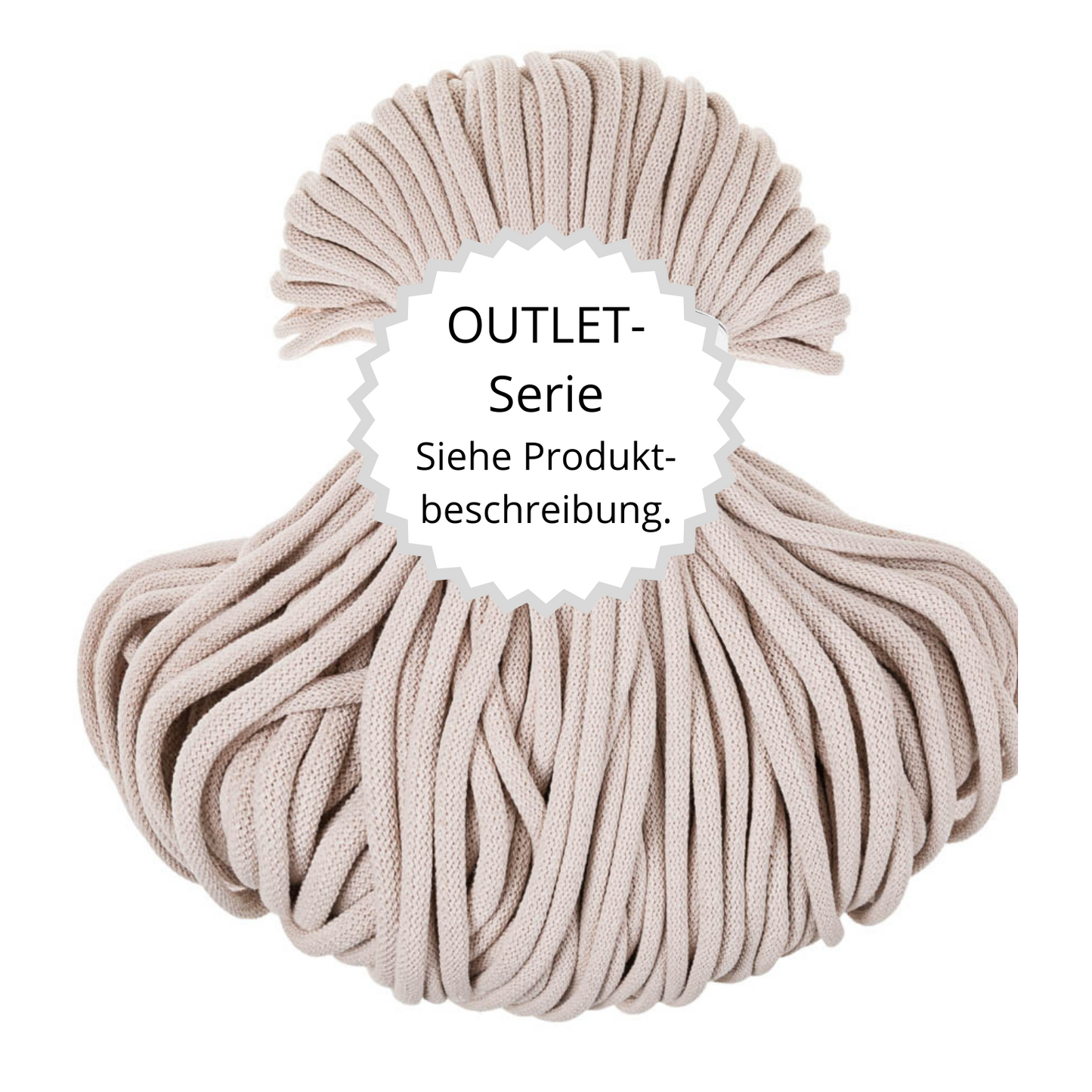 OUTLET Flechtkordel Nude Ø 9 mm