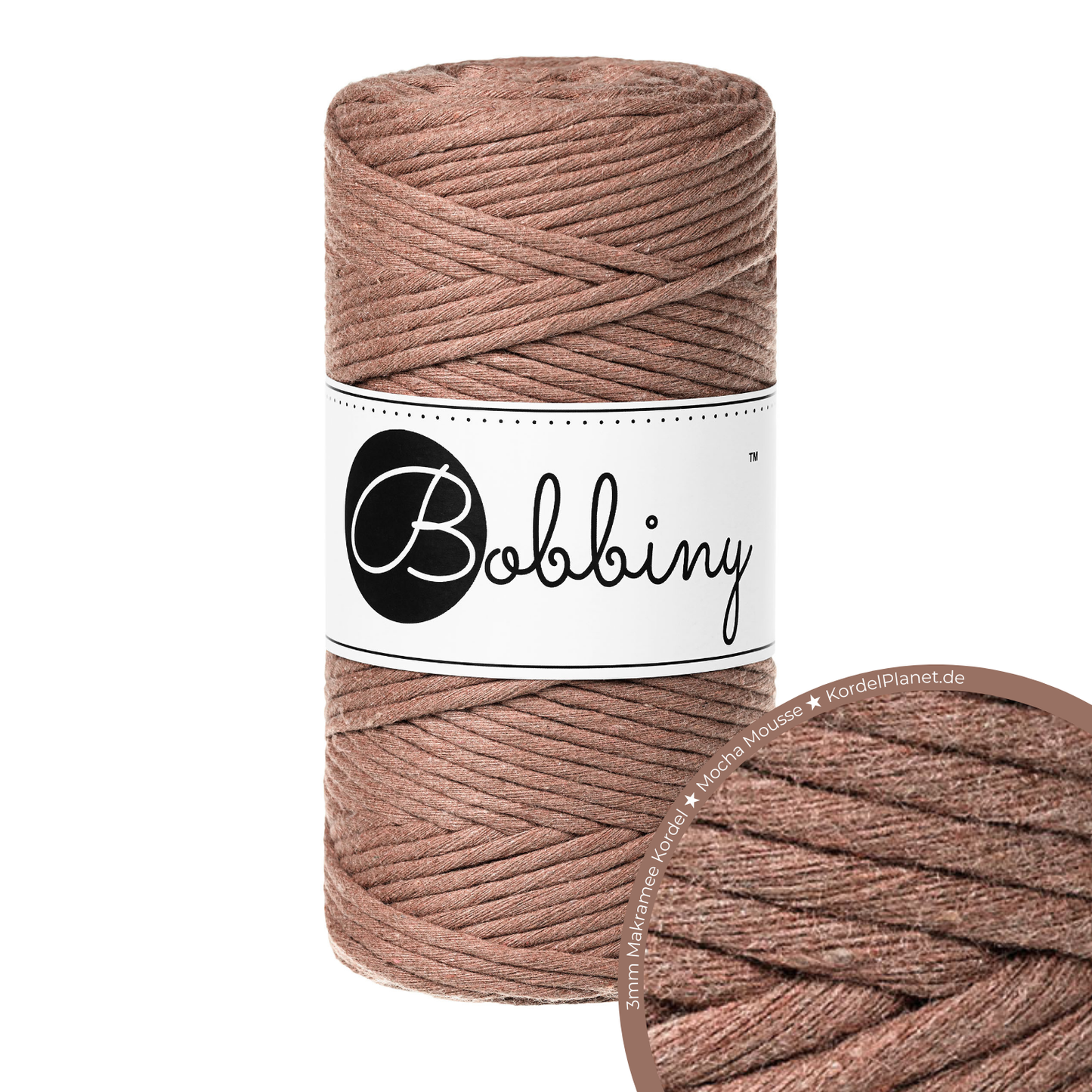 Bobbiny Makramee-Kordeln Ø 3 mm 100m