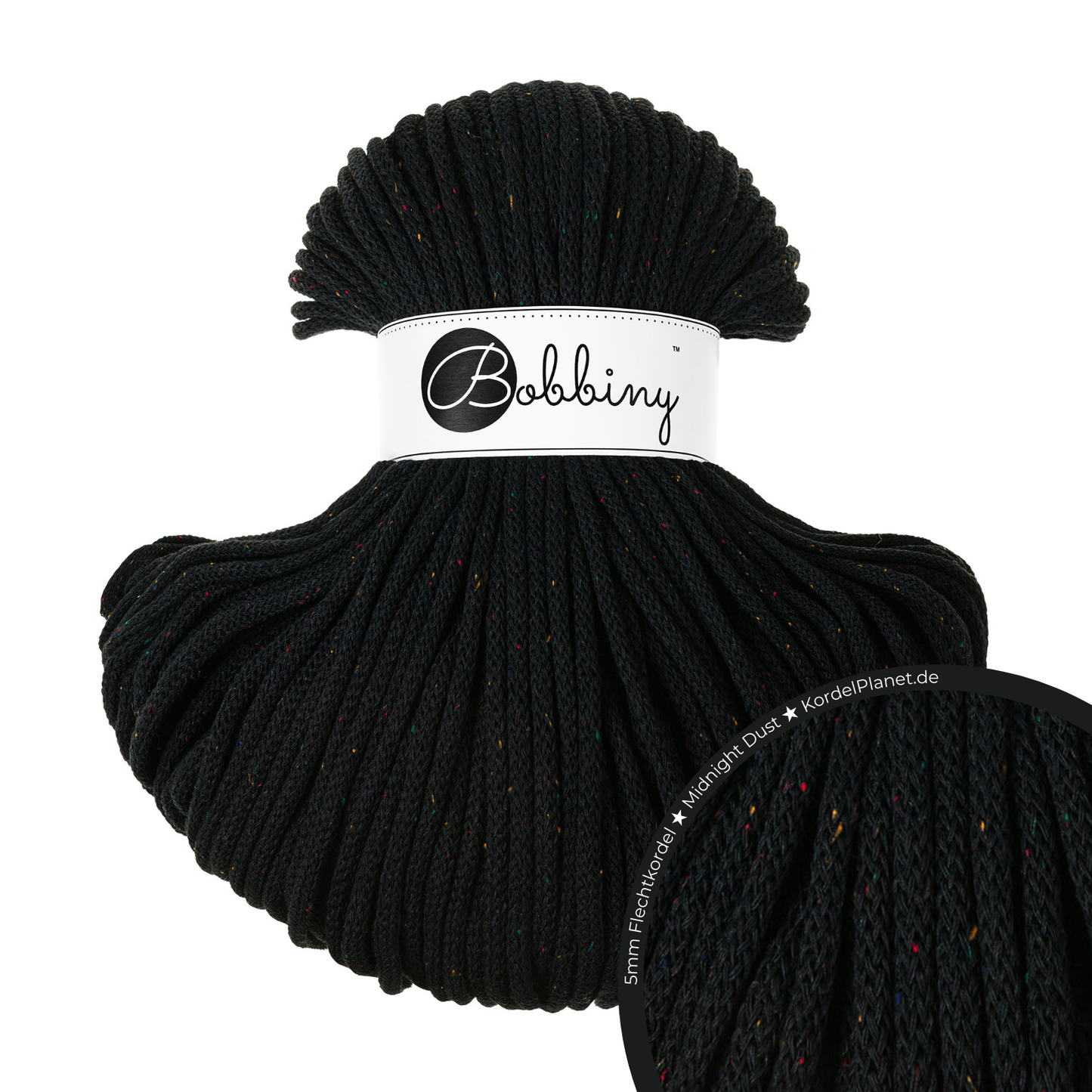 Bobbiny Flechtkordel Midnight Dust Ø 5 mm