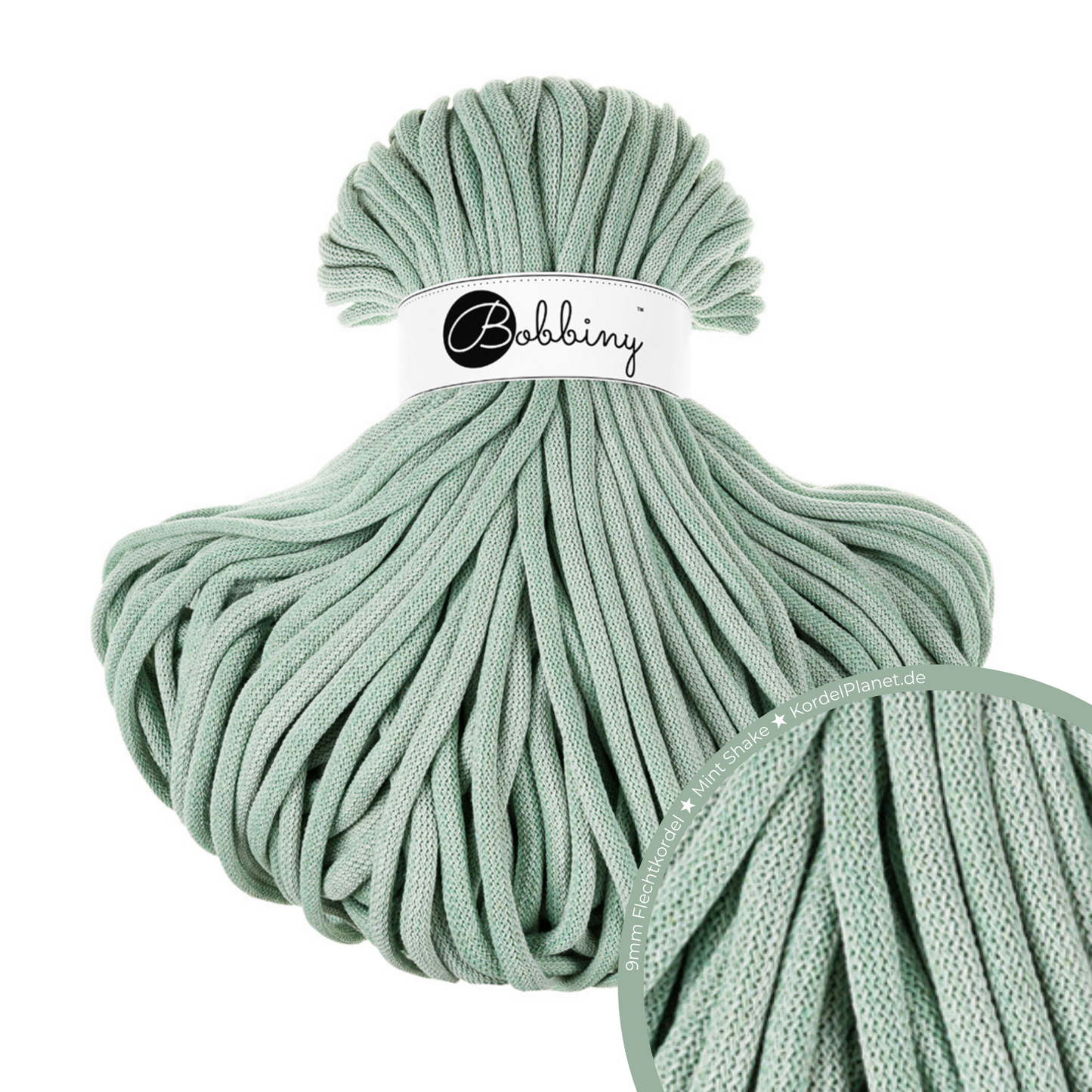 Bobbiny Flechtkordel Mint Shake Ø 9 mm