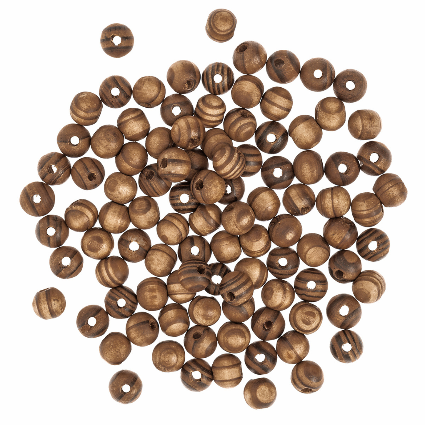 Holzperle Kiefer dunkel Ø 10 mm - Holzkugel für Makramee & DIY