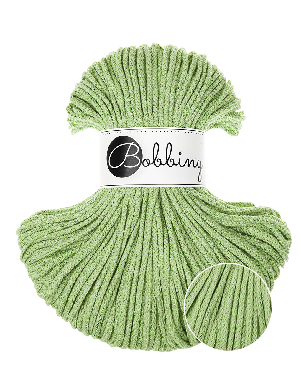 Bobbiny Flechtkordel UNICOLOR Matcha Ø 3 mm