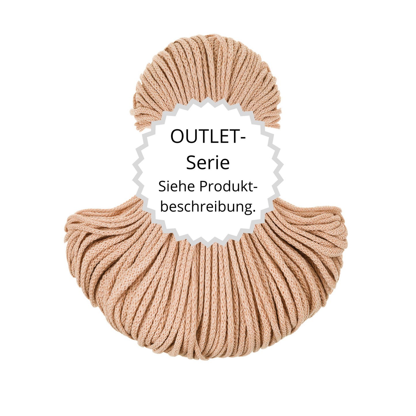 OUTLET Flechtkordel Biscuit Ø 3 mm