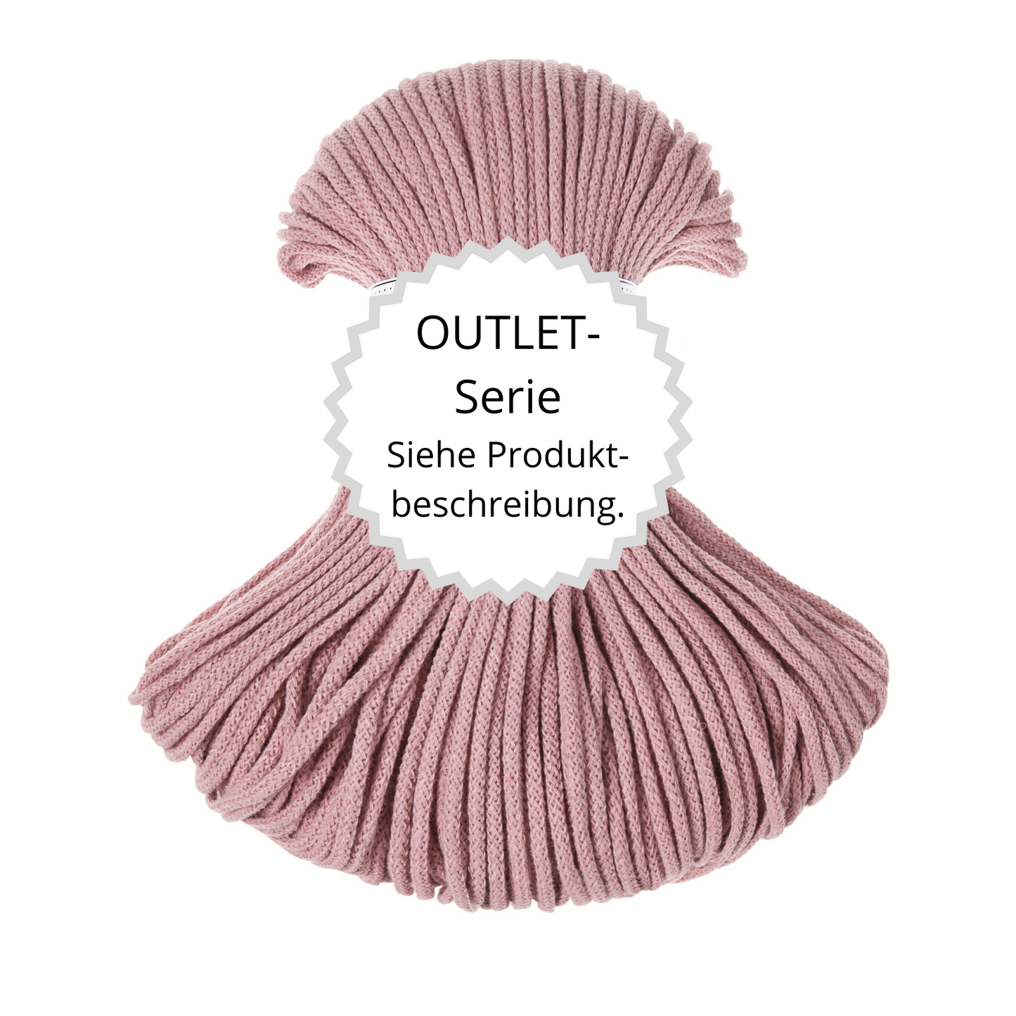OUTLET Flechtkordel Blush Ø 3 mm