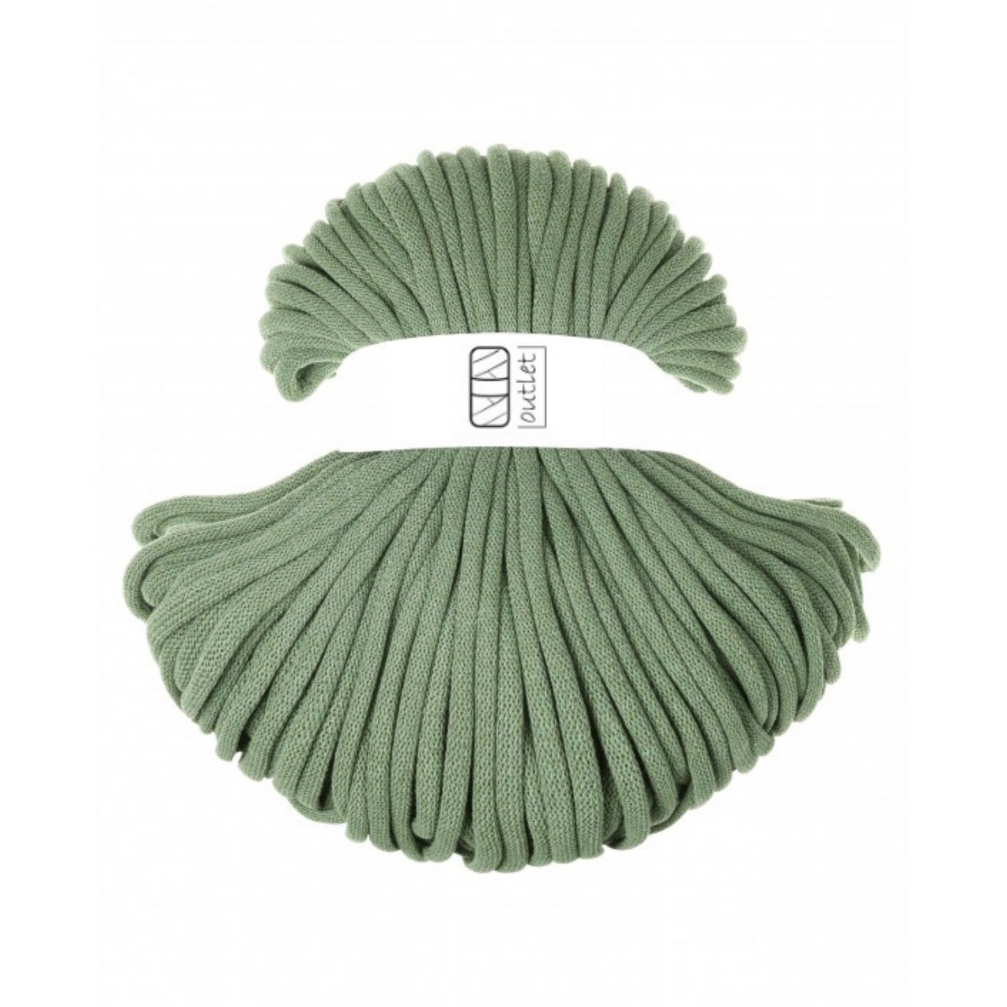 OUTLET Jumbo-Soft Flechtkordel Eucalyptus Green Ø 8 mm