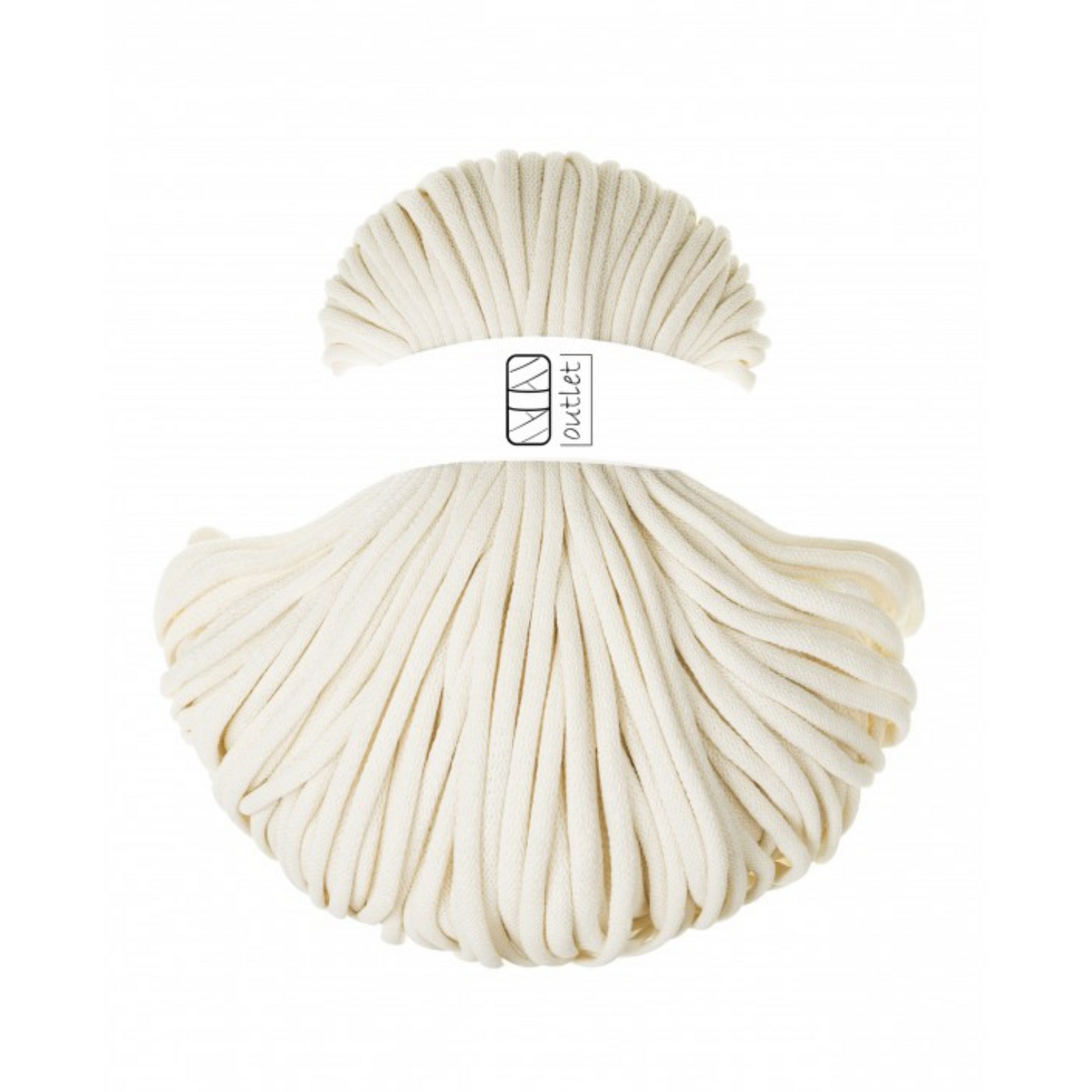 OUTLET Jumbo-Soft Flechtkordel Natural Ø 8 mm
