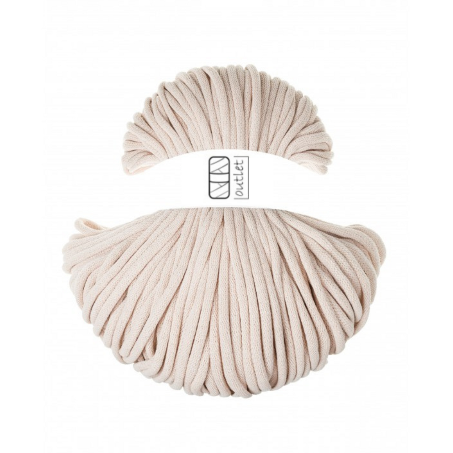 OUTLET Jumbo-Soft Flechtkordel Nude Ø 8 mm
