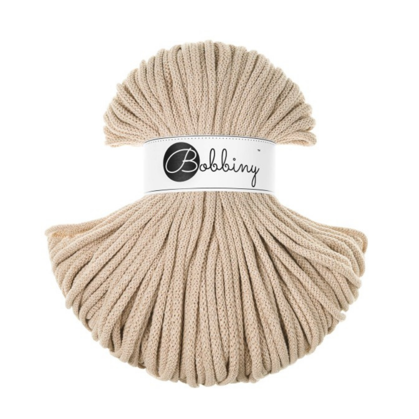 Bobbiny Flechtkordel Warm Beige Ø 5 mm