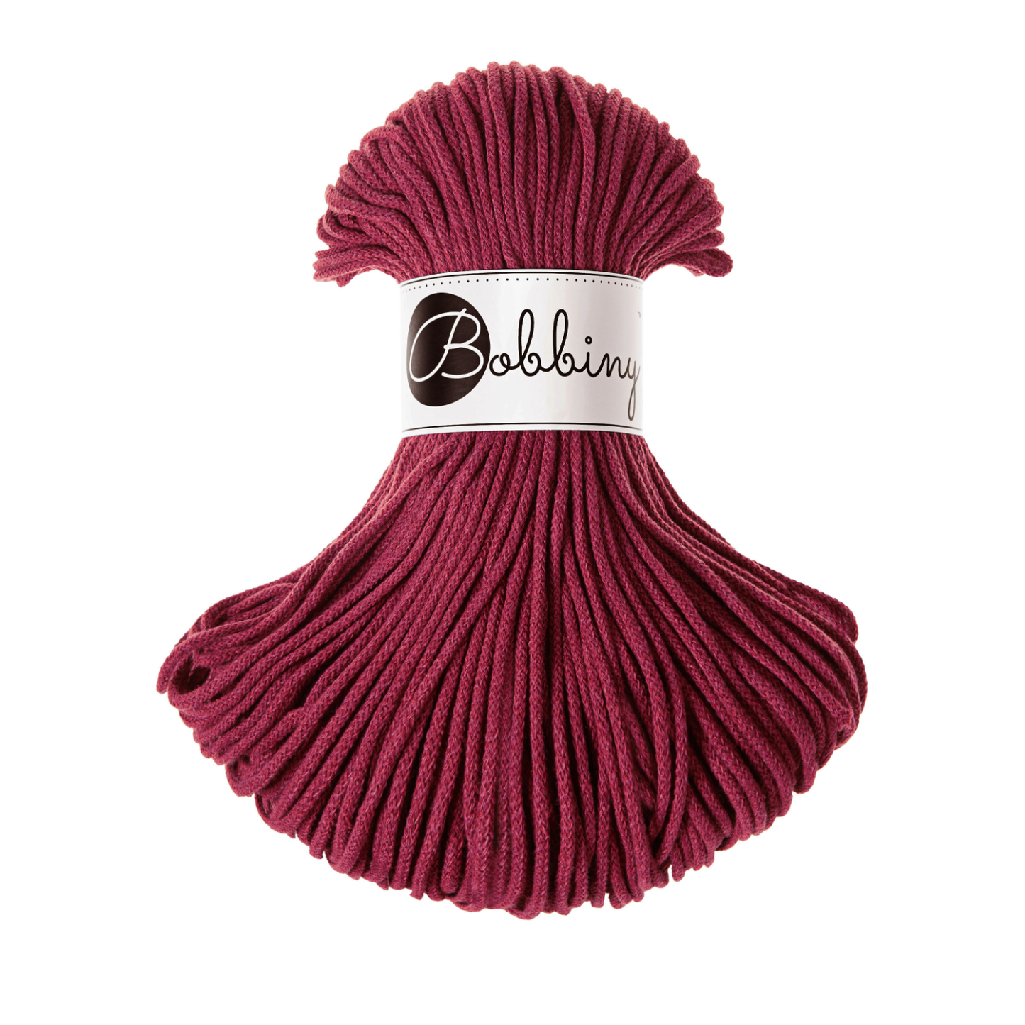 Bobbiny Flechtkordel Wine Red Ø 3 mm