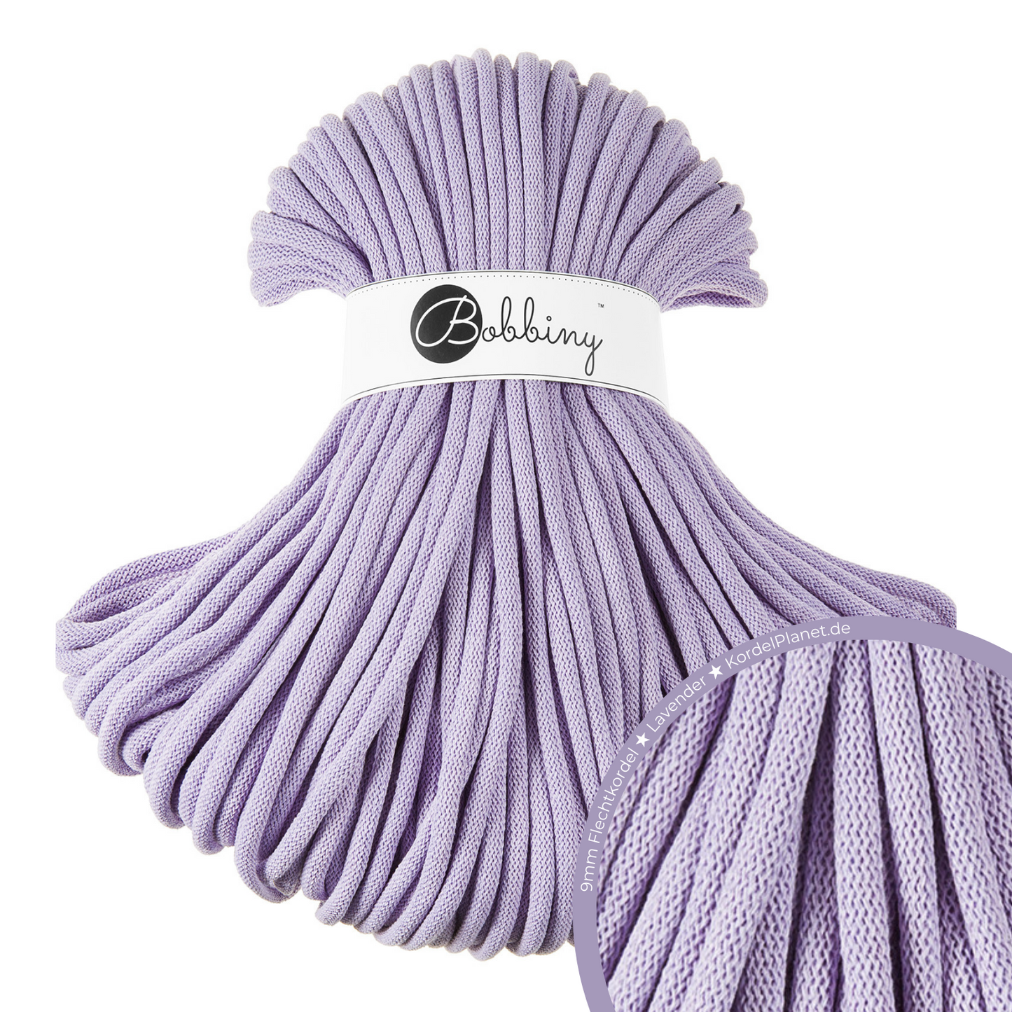 Bobbiny Flechtkordel Lavender Ø 9 mm