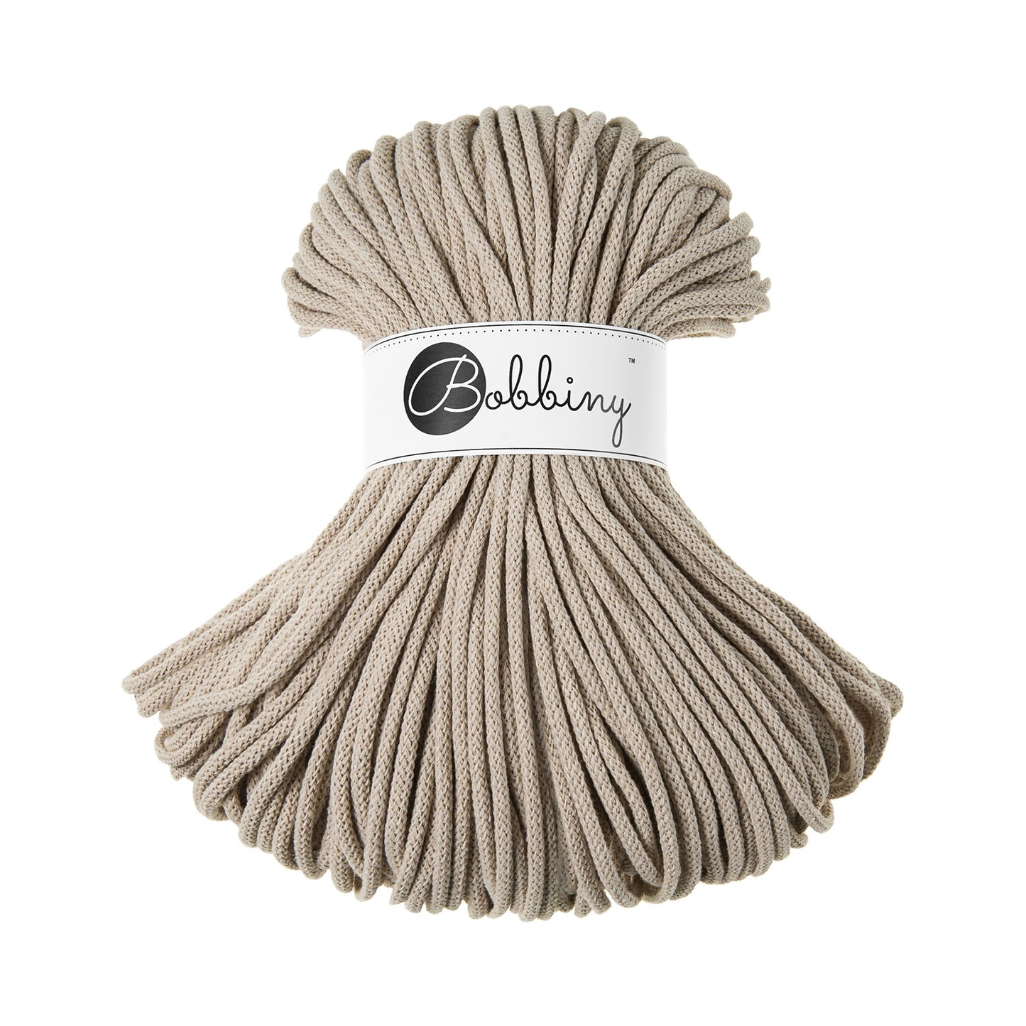 Bobbiny Flechtkordel Beige Ø 5 mm
