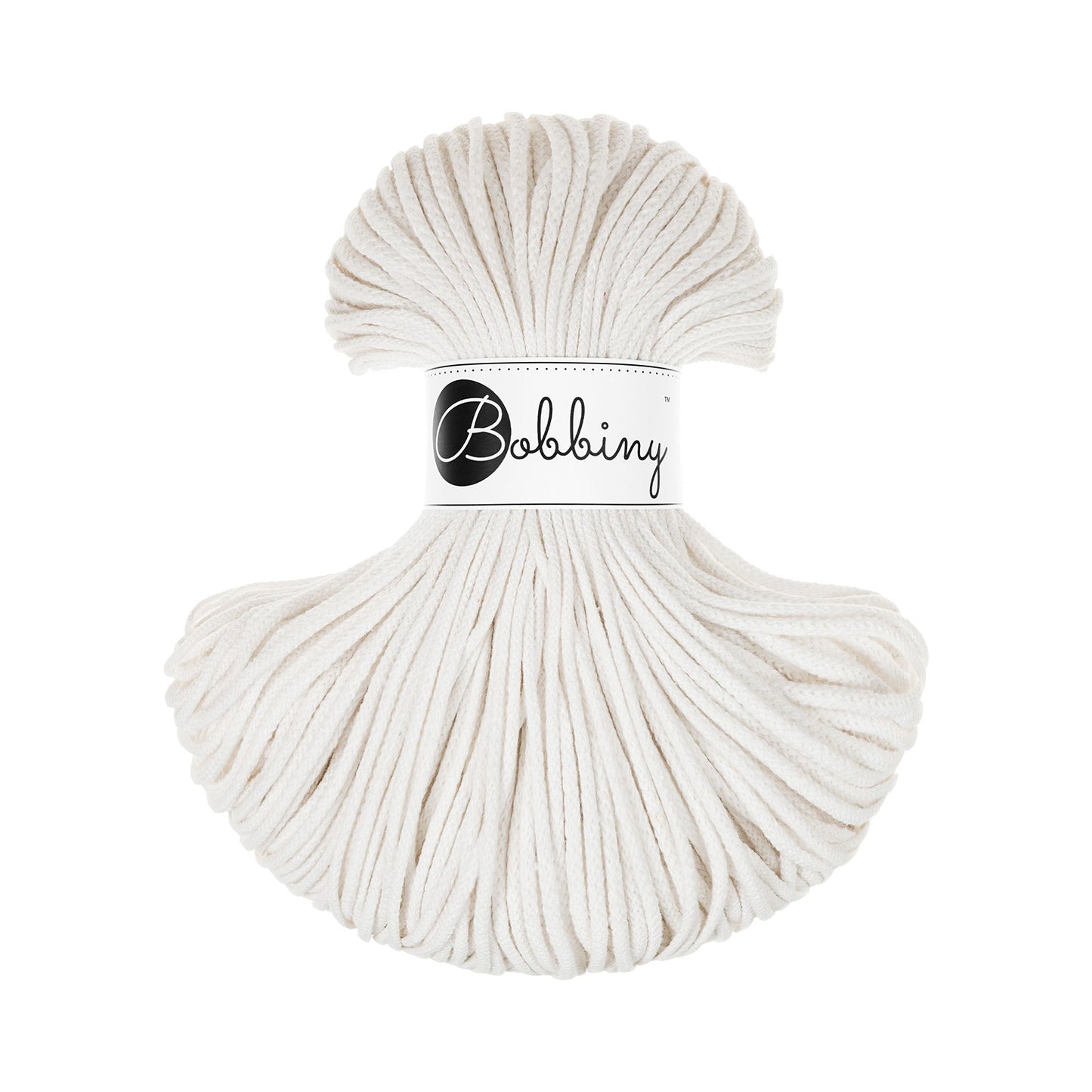 Bobbiny Flechtkordel Off White Ø 3 mm