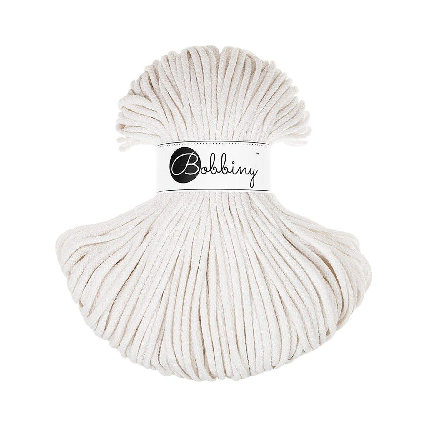 Bobbiny Flechtkordel Off White Ø 5 mm