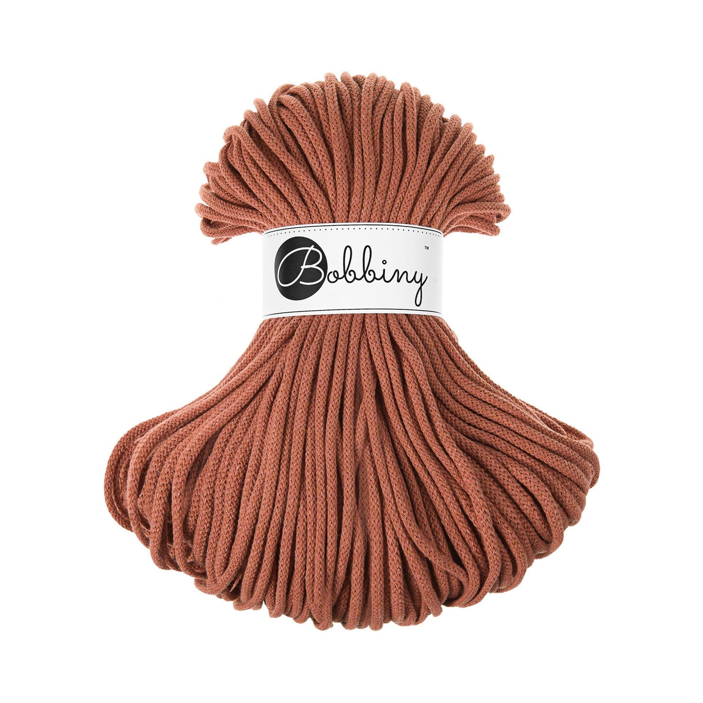 Bobbiny Flechtkordel Terracotta Ø 5 mm