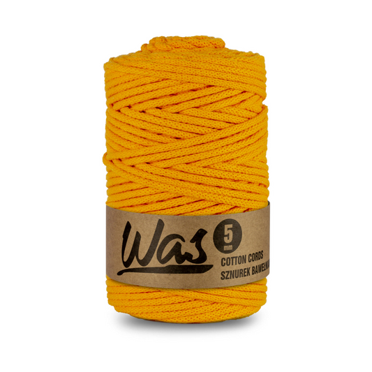WAS Flechtkordel Deep Yellow (070) Ø 5 mm
