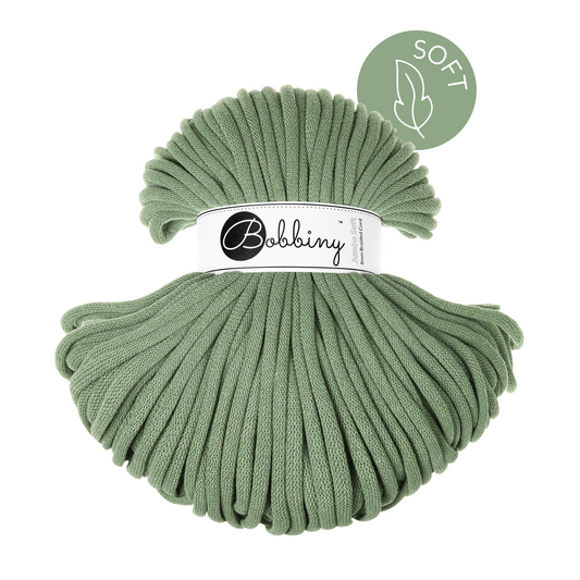 Bobbiny Flechtkordel Eucalyptus Green Ø 8 mm (Jumbo Soft)