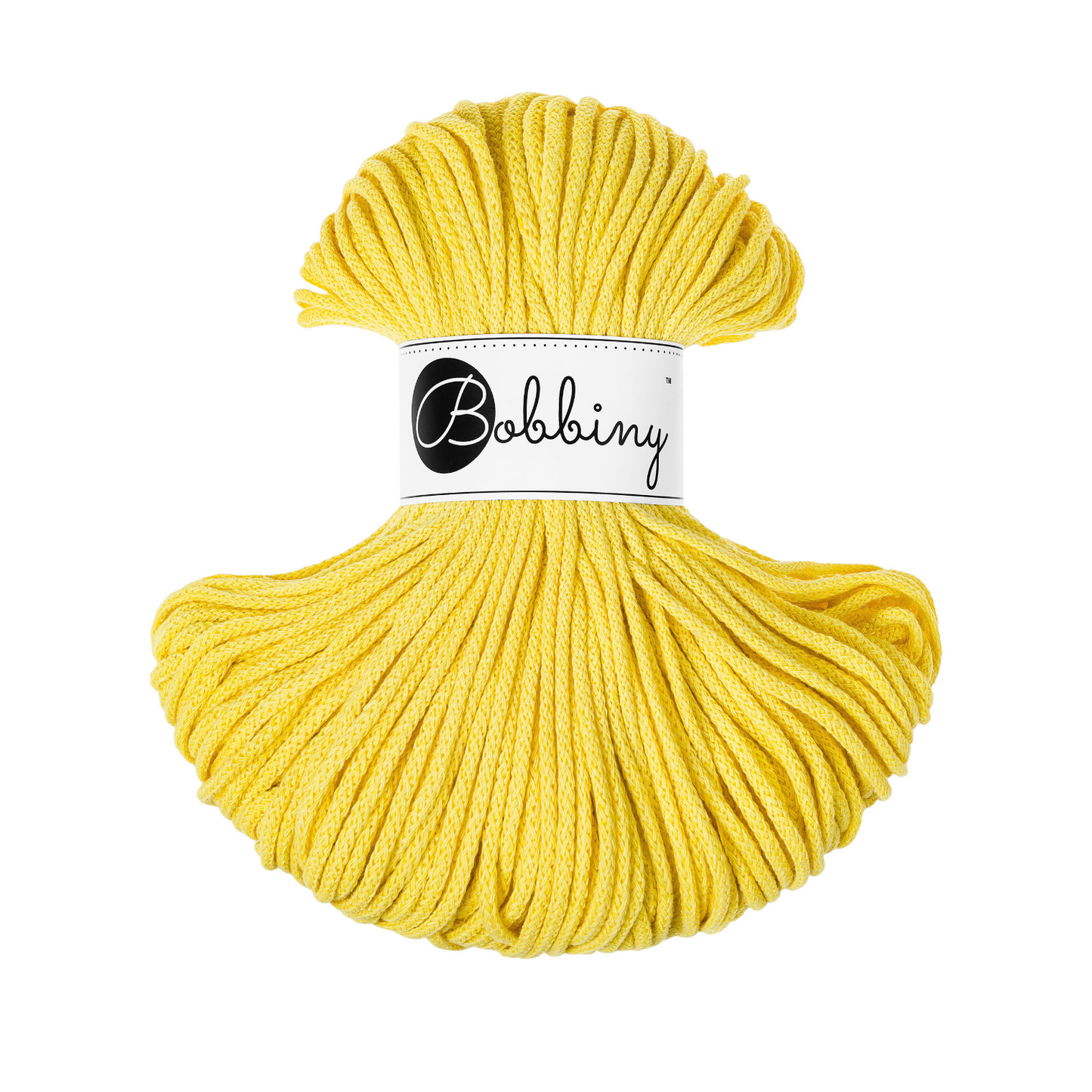 Bobbiny Flechtkordel Canary Yellow Ø 3 mm