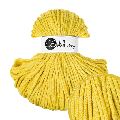 Bobbiny Flechtkordel Canary Yellow Ø 5 mm