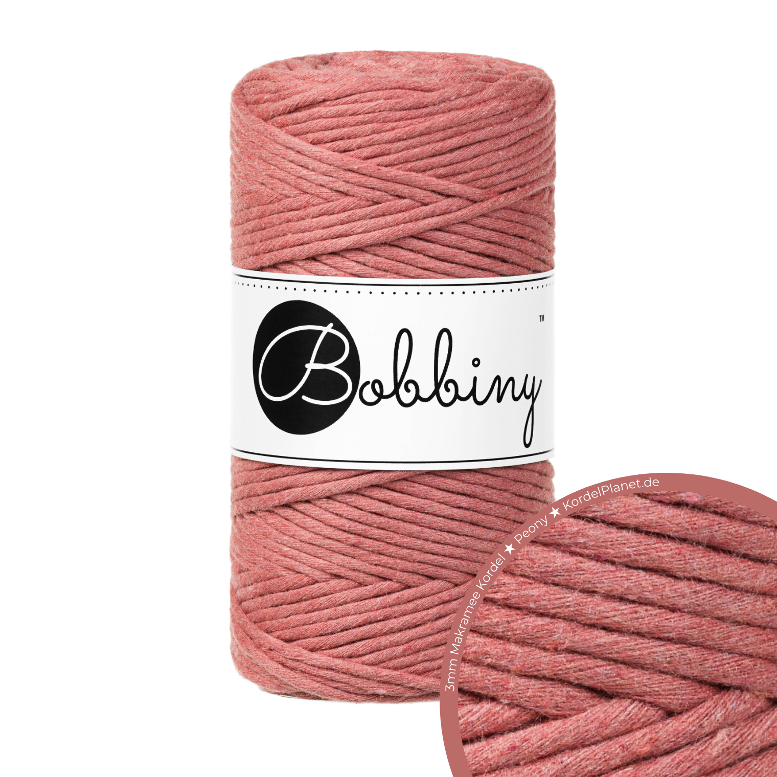 Makramee Garn Halbach Baumwollkordel Bobbiny Makramee-Kordeln Ø Mm