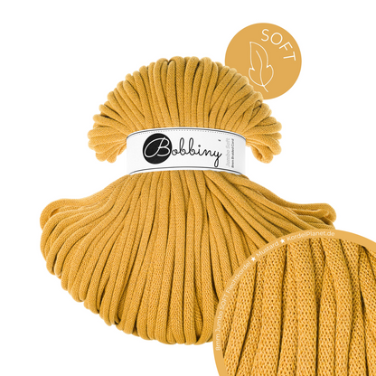 Bobbiny Flechtkordel Mustard Ø 8 mm (Jumbo Soft)
