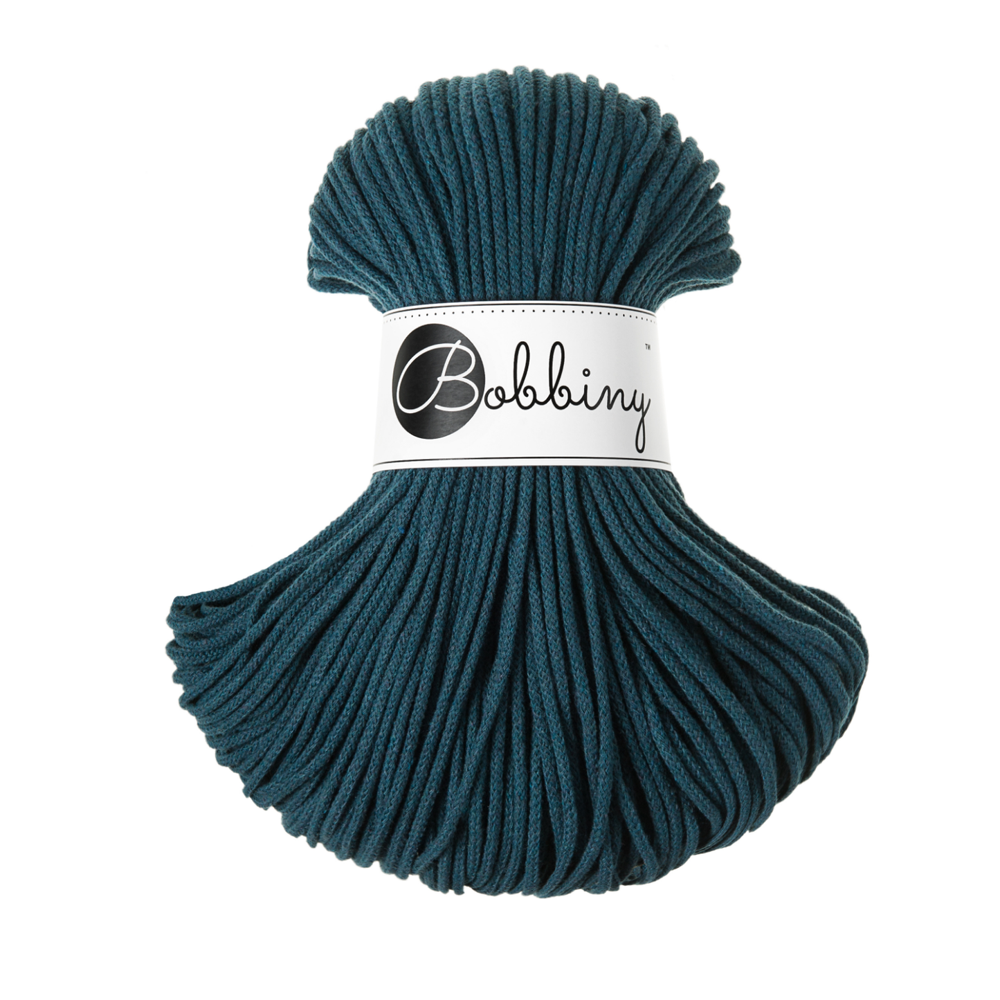 Bobbiny Flechtkordel Peacock Blue Ø 3 mm