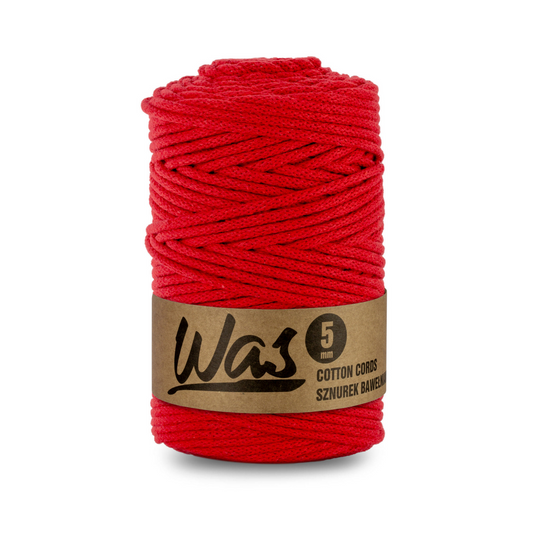 WAS Flechtkordel Red (160) Ø 5 mm