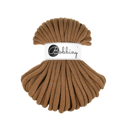 30 Meter - Bobbiny Flechtkordeln Caramel Ø 9 mm