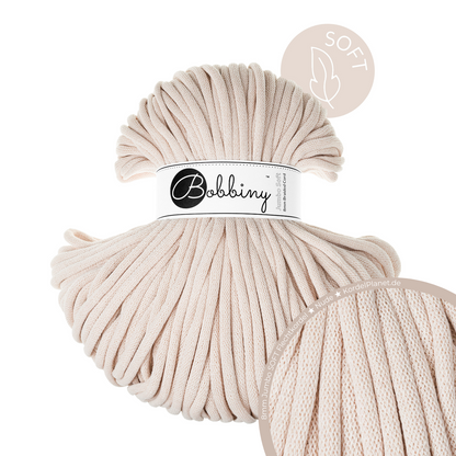 Bobbiny Flechtkordel Nude Ø 8 mm (Jumbo Soft)