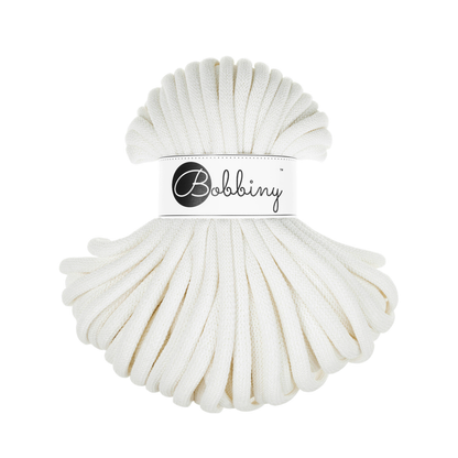 30 Meter - Bobbiny Flechtkordeln Off White Ø 9 mm