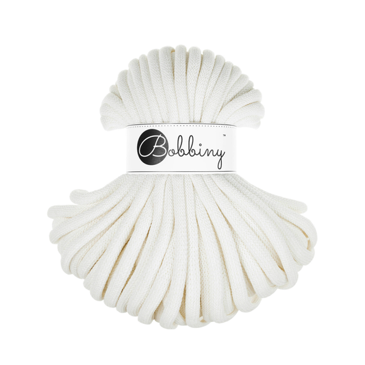 30 Meter - Bobbiny Flechtkordeln Off White Ø 9 mm