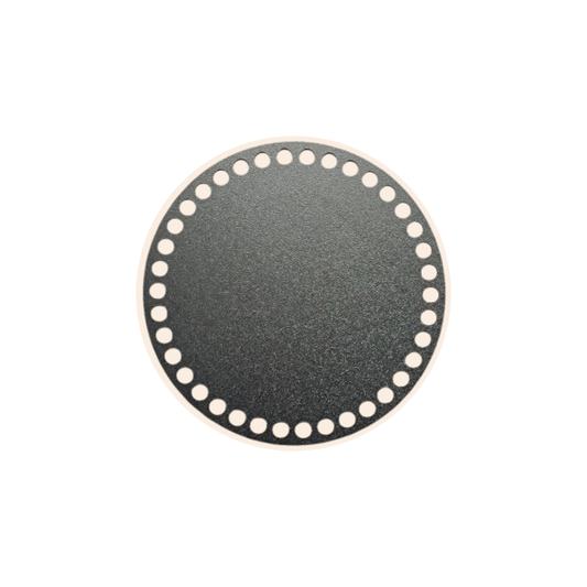 Korbboden rund Ø 20 cm – schwarz lackiert, Boden für Häkelkorb & Aufbewahrungskorb