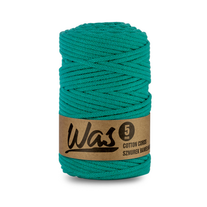 WAS Flechtkordel Turquoise (210) Ø 5 mm