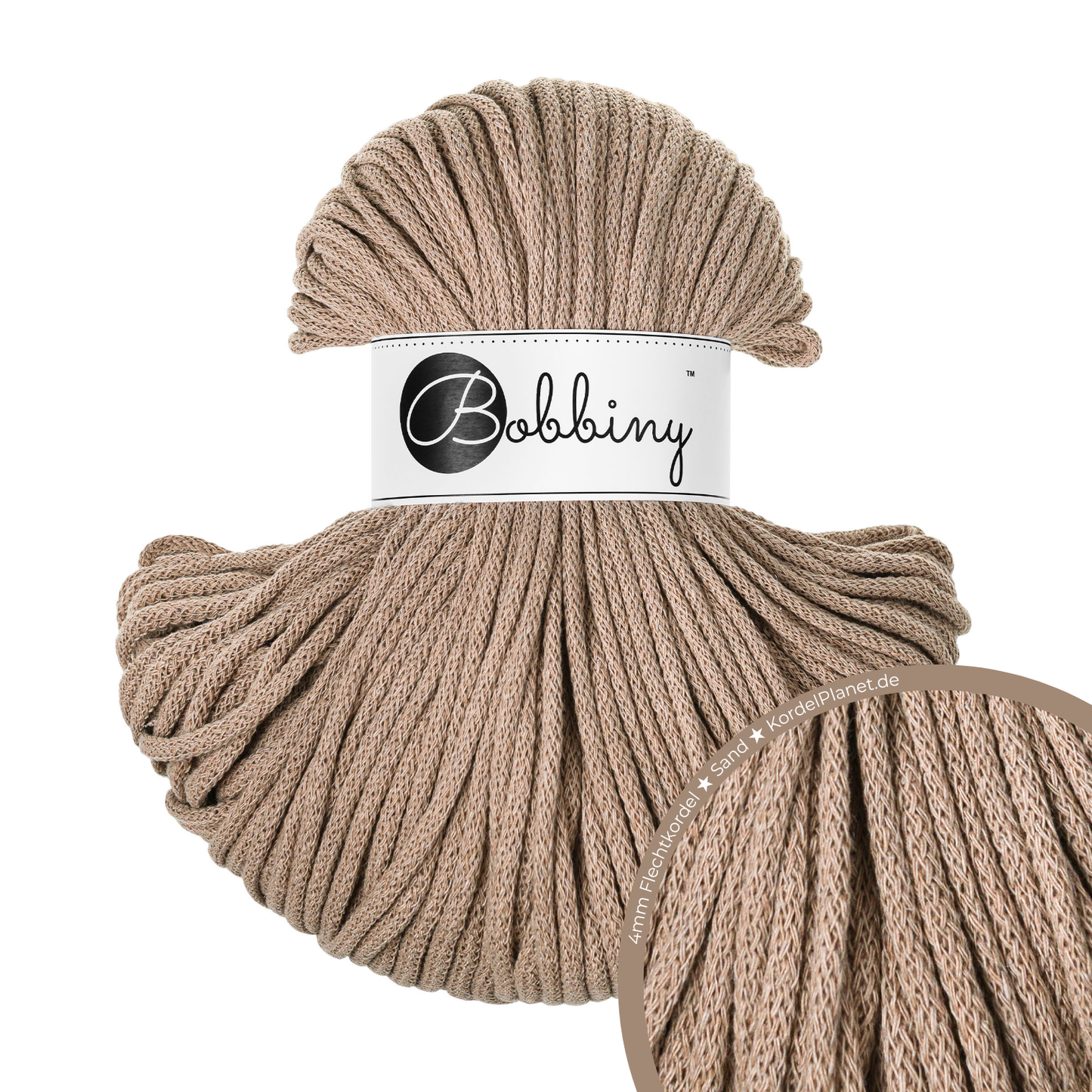 Bobbiny Flechtkordeln Ø 4 mm CLASSIC 100m (Neuheit)